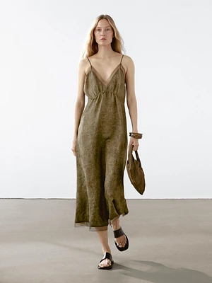 Robe longue nuisette transparence