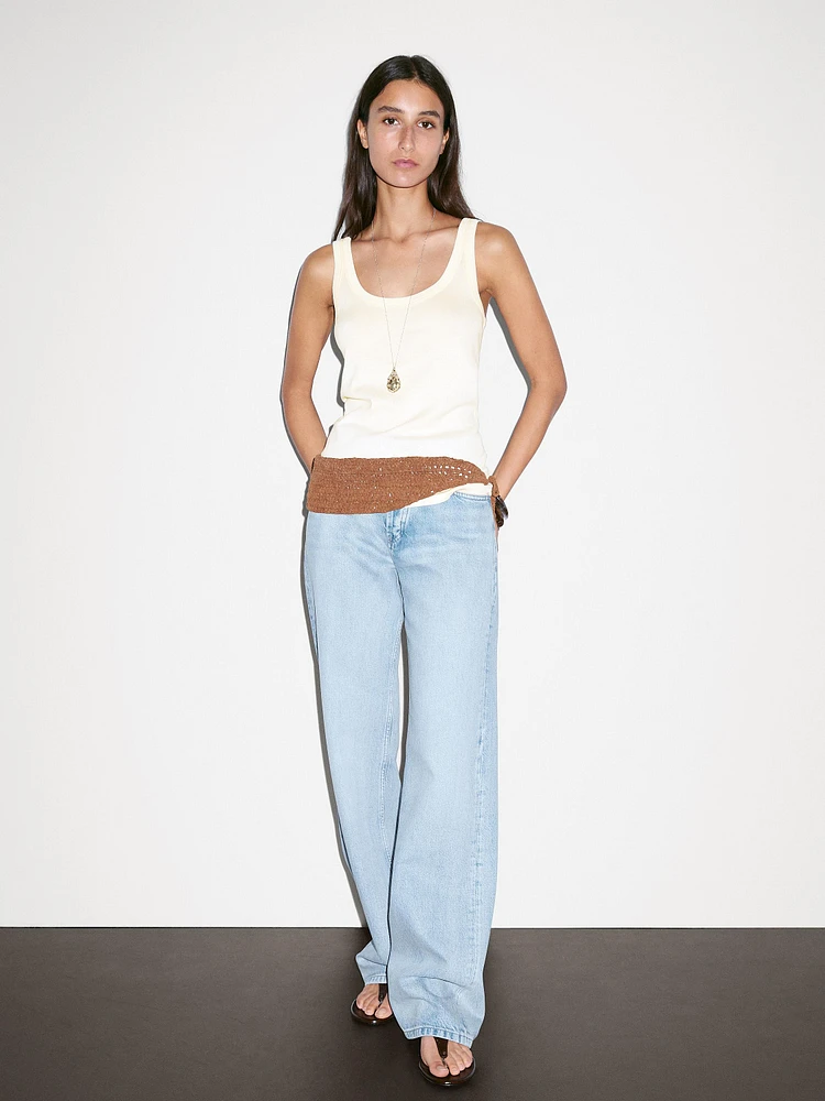Strappy 100% cotton top