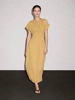 Robe midi broderies
