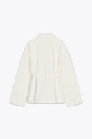 BELTED TRF DENIM JACKET