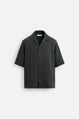 TEXTURED RELAXED FIT SHIRT