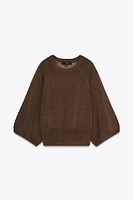 WIDE SLEEVE KNIT SWEATER