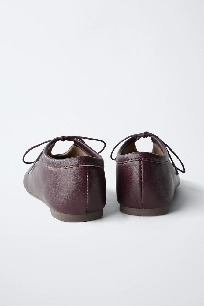 ZARA TIMELESS - DERBYS EN CUIR