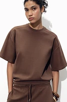 SHORT SLEEVE INTERLOCK SWEATSHIRT