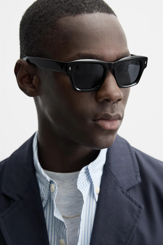 STRUCTURED HERRINGBONE OVERSHIRT