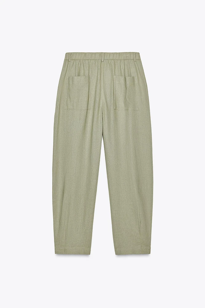 PANTALON DE JOGGING AVEC LIN