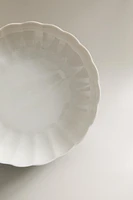 SCALLOPED PORCELAIN SOUP PLATE