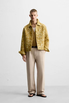 TEXTURED JACQUARD JACKET