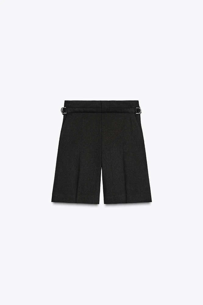 LINEN BLEND SHORTS ZW COLLECTION