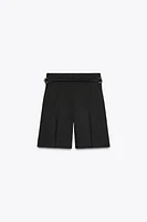 LINEN BLEND SHORTS ZW COLLECTION
