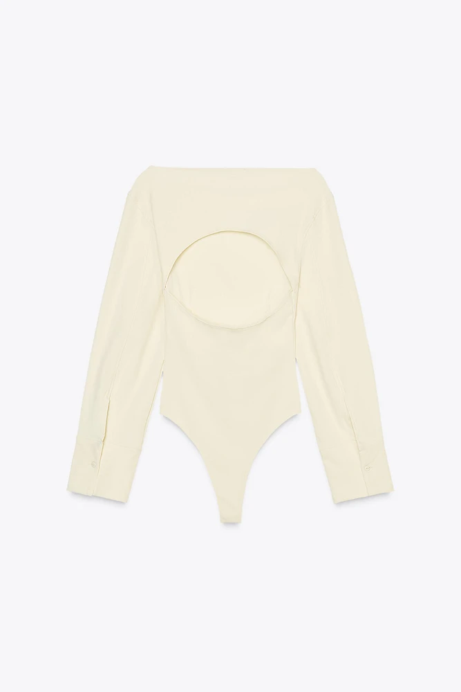 CUT OUT CORSET BODYSUIT
