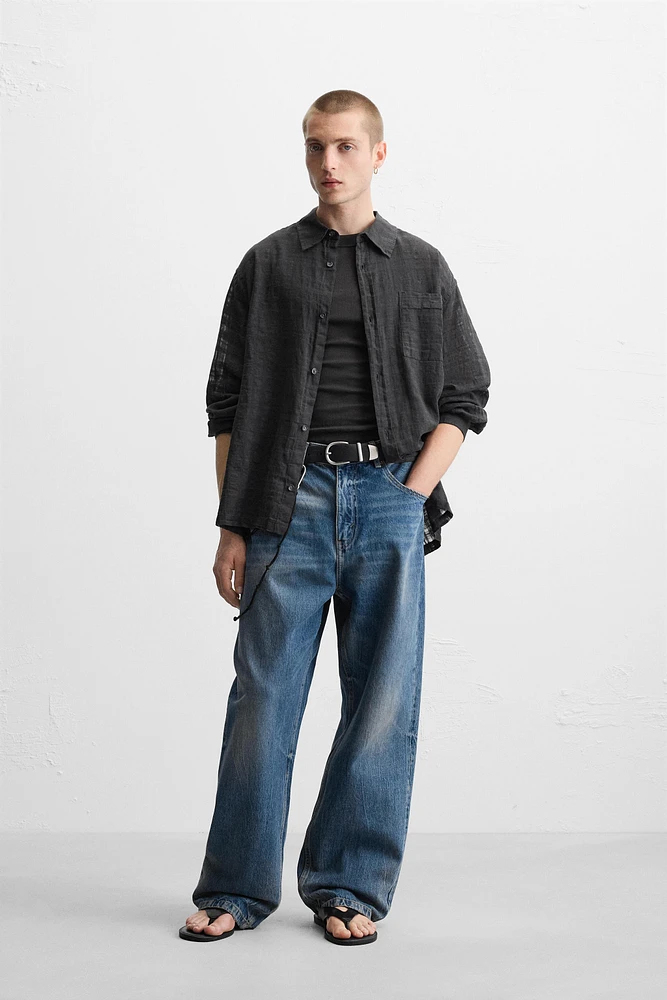CHEMISE STRUCTURÉE COTON - LIN