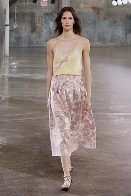 JACQUARD BOX PLEAT SKIRT LIMITED EDITION