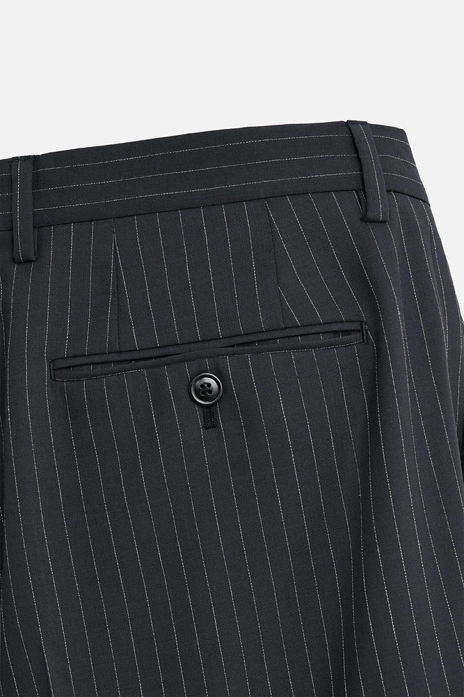 PINSTRIPE SUIT PANTS