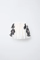 JUPE-SHORT BERMUDA IMPRIMÉE FLEURS