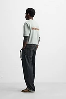 EMBROIDERED TEXT SHIRT