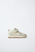 STRAP HIGH-TOP SNEAKERS
