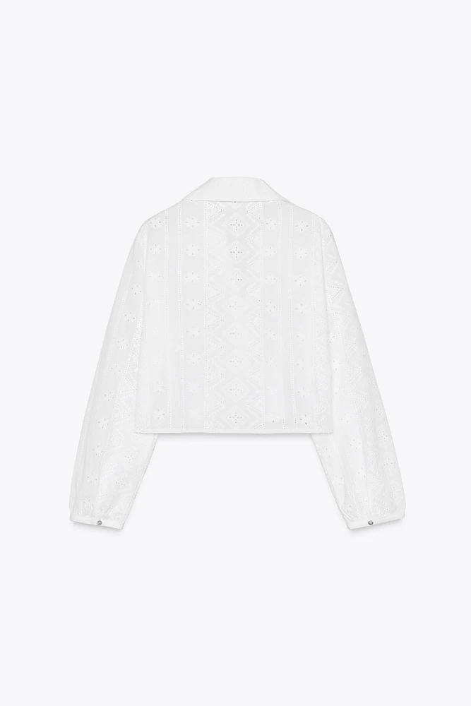 OPENWORK EMBROIDERY SHIRT