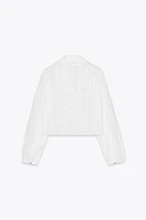 OPENWORK EMBROIDERY SHIRT