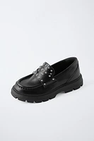 STUDDED LOAFERS