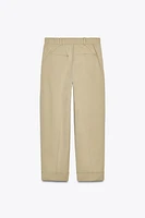 TURNED-UP HEM CHINO PANTS