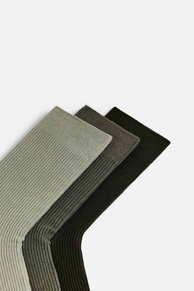 LOT DE TROIS PAIRES CHAUSSETTES LÉGÈRES