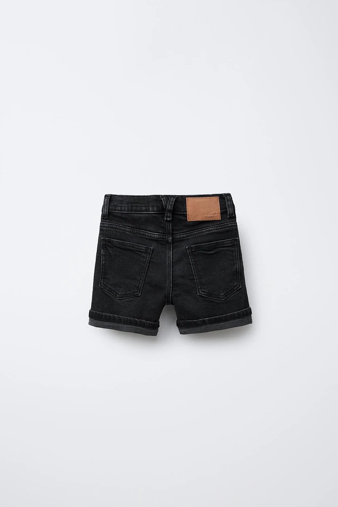 REGULAR DENIM SHORTS