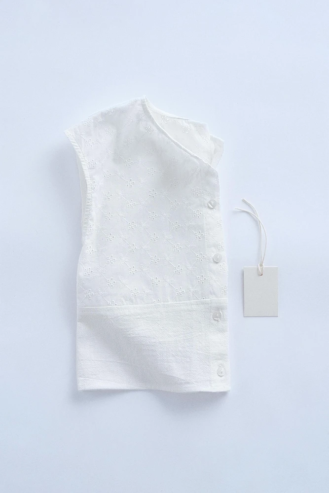 ZARA TIMELESS - BLOUSE BRODERIE SUISSE