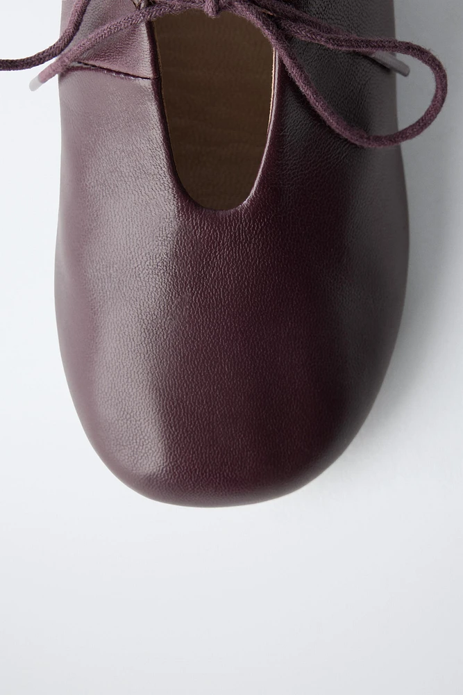 ZARA TIMELESS - DERBYS EN CUIR