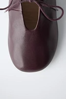 ZARA TIMELESS - DERBYS EN CUIR