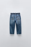 PAPERBAG PLEATED JEANS