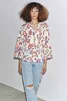 ZW COLLECTION PRINTED SHIRT