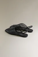 SANDALES CUIR BRIDES CROISÉES