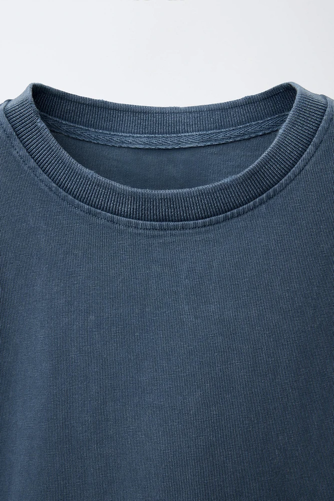 HEAVY WEIGHT WASHED EFFECT T-SHIRT