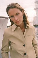 SHOULDER PAD CROPPED JACKET