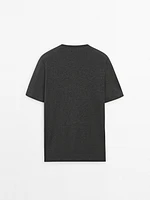T-shirt en maille de coton mélangé