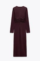 ROBE MI-LONGUE DRAPÉE