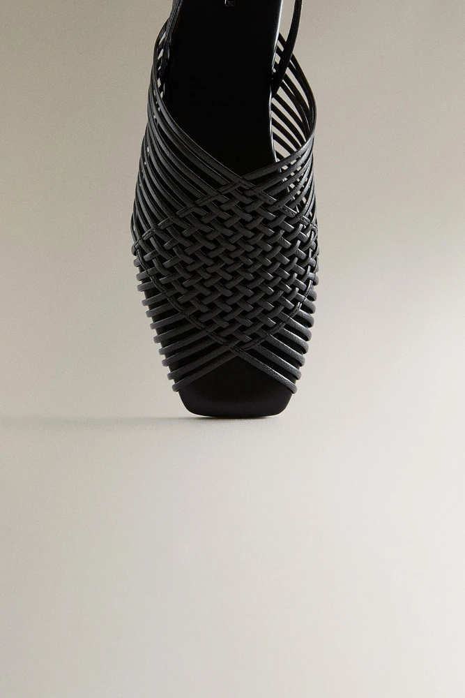 SANDALES CUIR BRIDES CROISÉES
