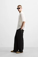 OPENWORK TEXTURED SHIRT