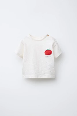 T-SHIRT À PIÈCE TOMATE