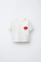 T-SHIRT À PIÈCE TOMATE