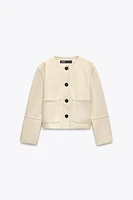 FAUX SUEDE JACKET