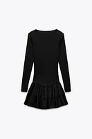 SHORT RUFFLED DRESS