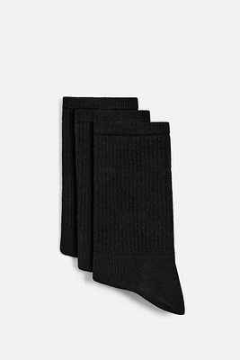 BASIC SOCKS THREE-PACK