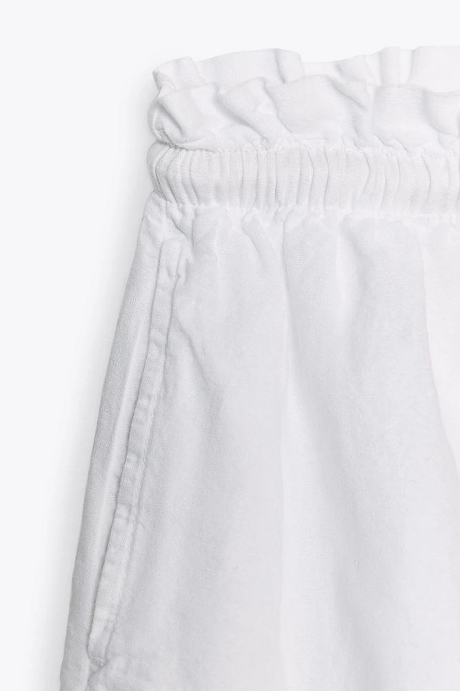 LINEN BLEND SHORTS ZW COLLECTION
