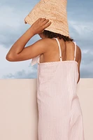 LIMITED EDITION STRIPED LONG JUMPSUIT
