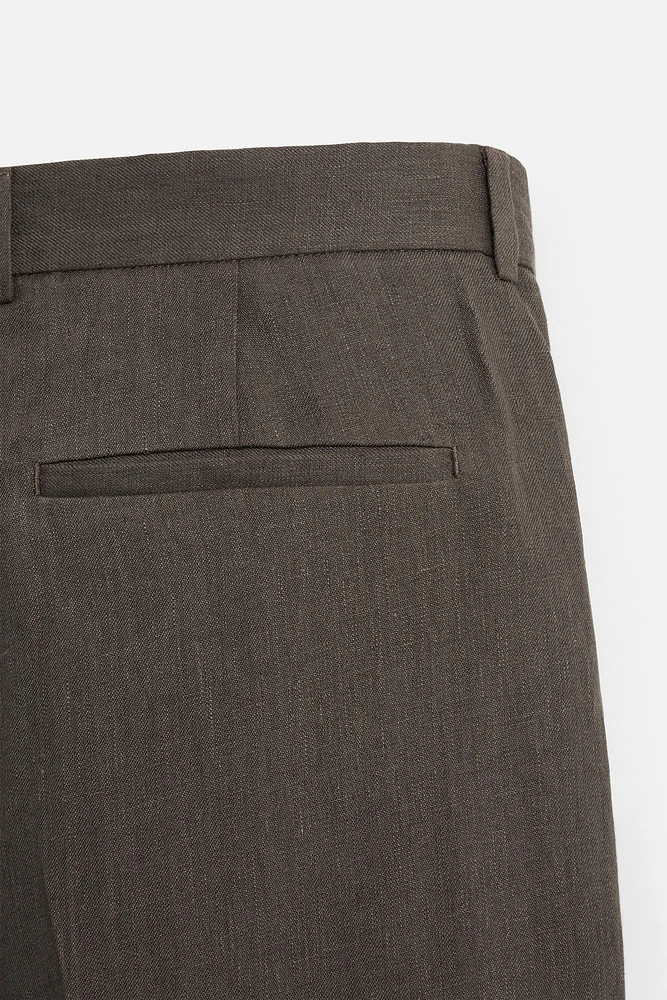 100% LINEN SUIT PANTS