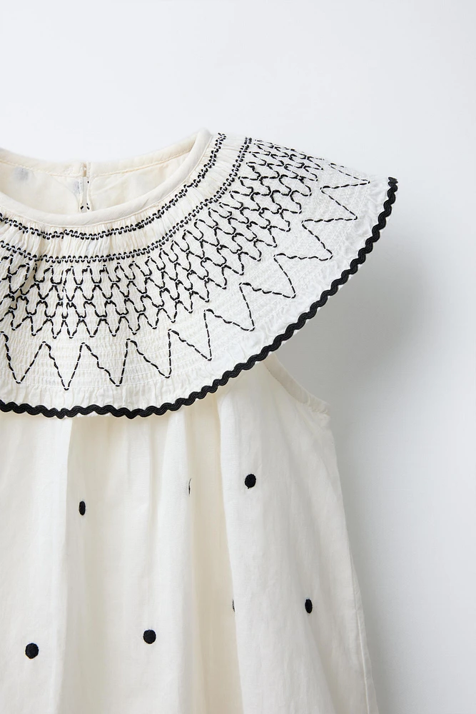 EMBROIDERED DRESS