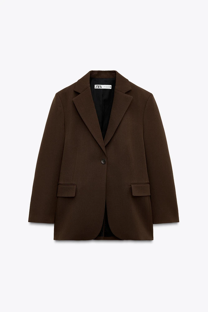 ZW COLLECTION 100% WOOL OVERSIZED BLAZER