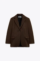 ZW COLLECTION 100% WOOL OVERSIZED BLAZER